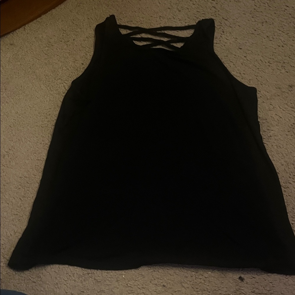 Target Black Crisscross Tank Top